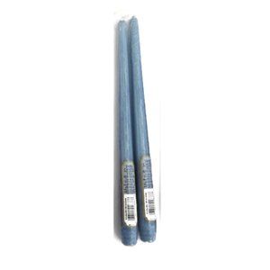 12" Vela Ahusada Colored Taper Candles Light Blue